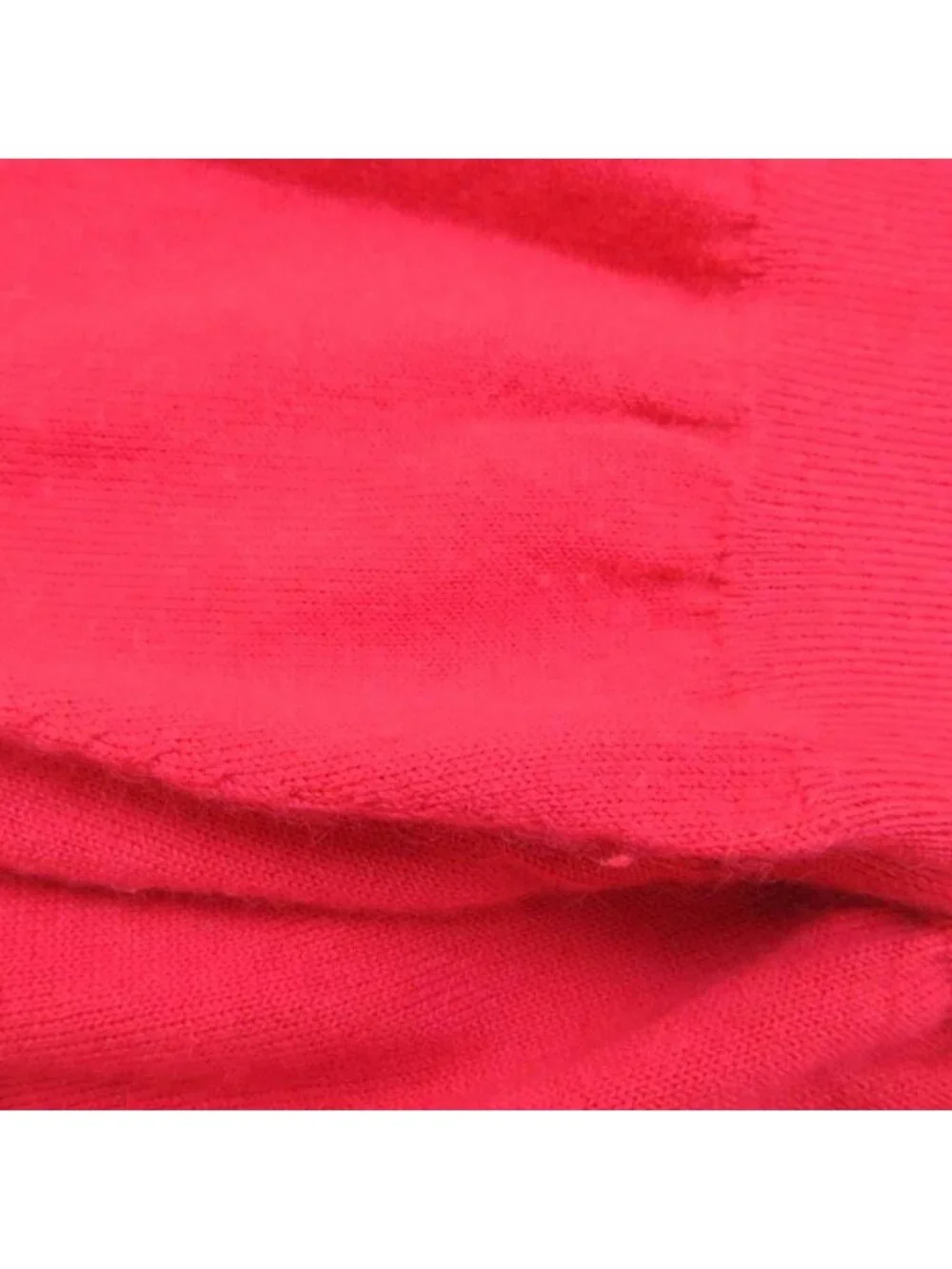 Louis Vuitton Knit Vest Cashmere Pink V-neck Half Zip Sleeveless Top M